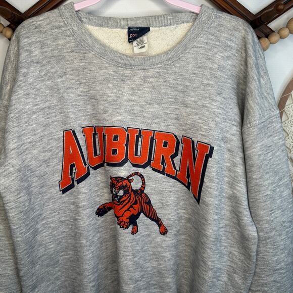 Vintage Jansport Auburn Gray Heather Tiger Crewneck Sweatshirt - Picture 3 of 5